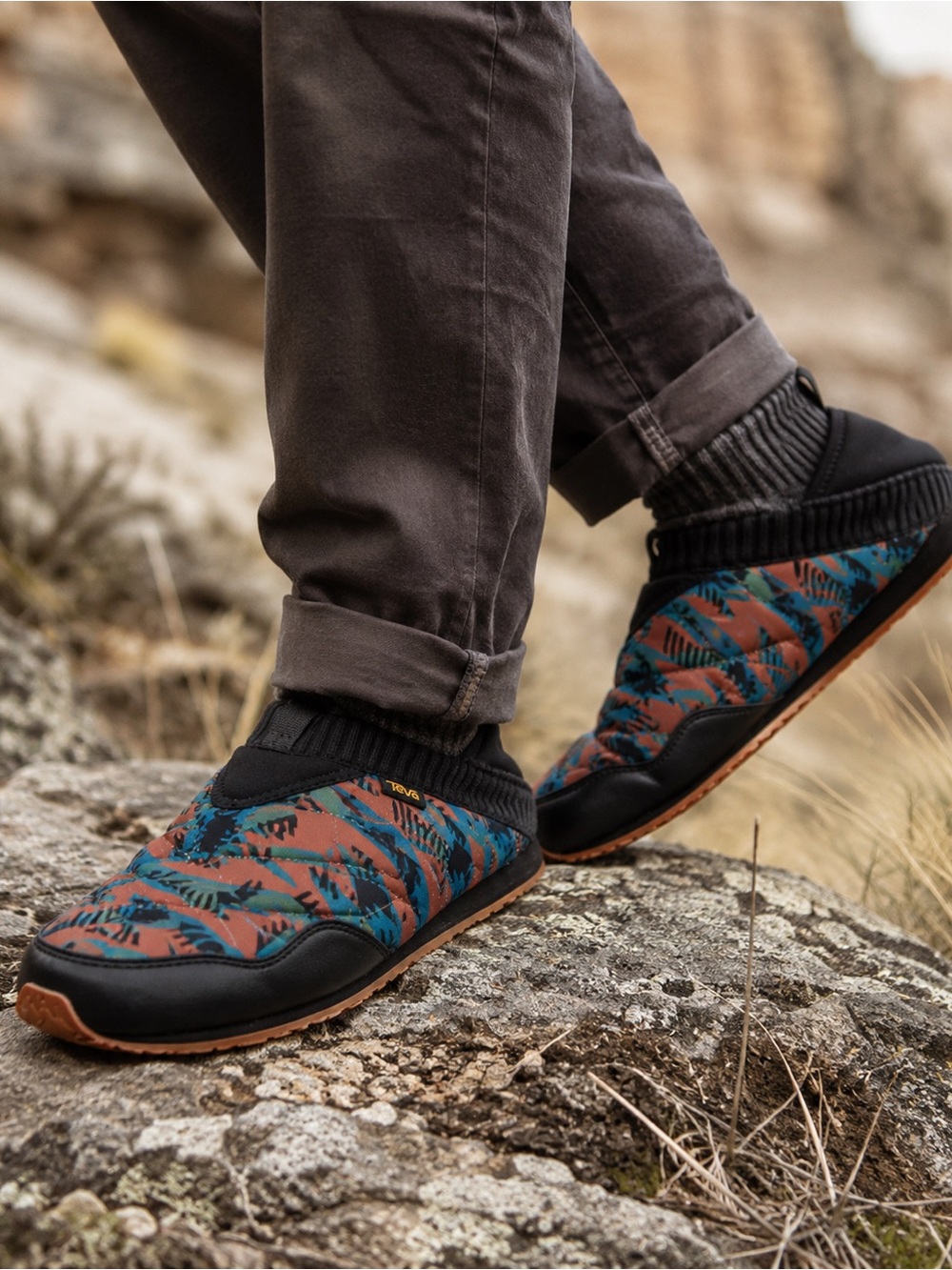 TEVA Men's Ember Moc Canyon Camo Limited Edition Slip-On Slipper Sneaker 10